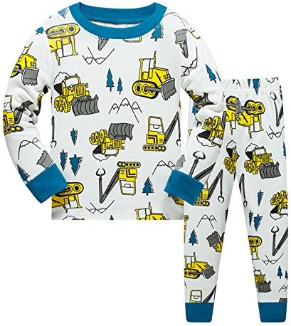 Qtake Fashion 1-12 Years Christmas Boys Pajamas Children Clothes Set 100% Cotton Little Kids Pjs Sleepwear