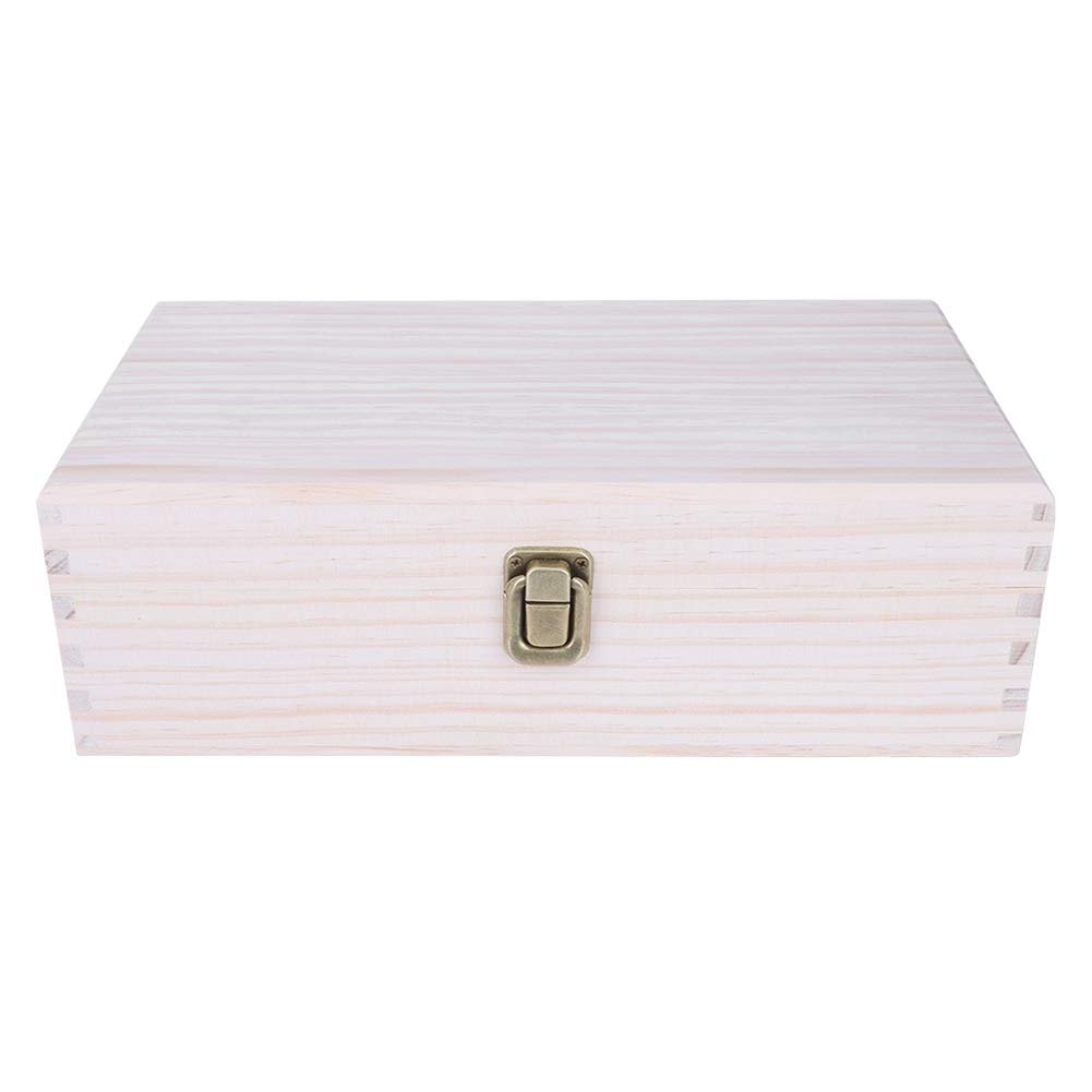 Sonew Elegant Wooden Essential Oil Storage Box with 32 Labeled Compartments – -Proof, Stackable & Spa- Display Case for Aromatherapy, Nail Art Cosmetics