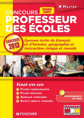 Epreuve écrite de français d'histoire-géographie et instruction civique et morale Concours by (Paperback)