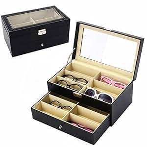 Sunglasses Box Eyeglass Storage Organizer Drawer Box