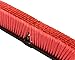 Alpine Industries Alpine Heavy Duty Push Broom for Floor Cleaning Soft Bristle Brush for Shop, Deck, Garage, Concrete for Indoor & Outdoor Sweeping Broom (Red -24 inches)