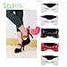 Lucktao 5 pairs Detachable PU Bow Shoe Straps Shoes Laces Band Belts for Holding Loose High Heel