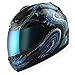 Motorcycle Street Bike Blue Dragon Full Face Adult Helmet
