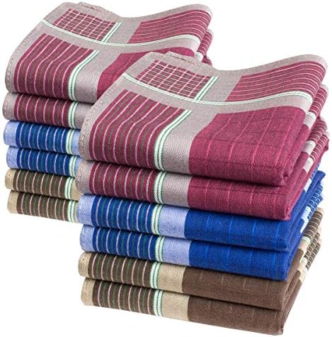 Men's handkerchiefs 'Marius', 16” square, 6 12 units.