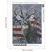 BENBO American Flag Deer Full Drill Crystal DIY 5D Diamond Paint by Number Kits for Adults Rhinestone Embroidery Cross Stitch Painting Picture Home Wall Decor, 15.8In X 11.8In