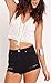 Ermonn Women's High Waist Distressed ripped jean Denim Shorts