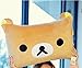 Lesley Ye Rilakkuma Relax Bear Brown Pillow Cover Cushion Case, Decorative Cushion Covers, Soft Plush Shaggy Throw Pillow Case Hidden Zip Closure for Bed Sofa Couch - Filling Not Included