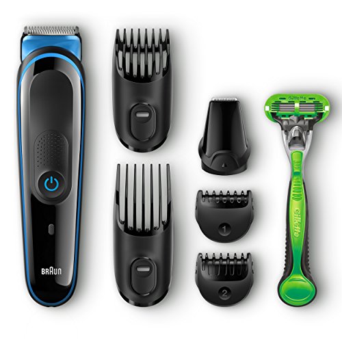 Braun Multi Grooming Kit MGK3040 â€“ 7-in-1 Hair / Beard Trimmer for Men + Gillette Body Razor