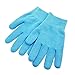 Pinkiou Gel SPA Moisturizing Gloves Soft Cotton with Thermoplastic Repair Cracked Cuticles Dry Skin Treatment Hydrating Gel Lining Infused with Essential Oils Vitamins Large Size(gloves, blue)