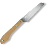 SUIZAN Small Hand Saw 5" Blade for Plastic &amp; Bamboo - Japanese Pull saws | Professional Compact Pull Saw for PVC Pipe Acrylic Resin Laminate Rattan Garden Craft DIY Tools Replaceable Blade Single Edge