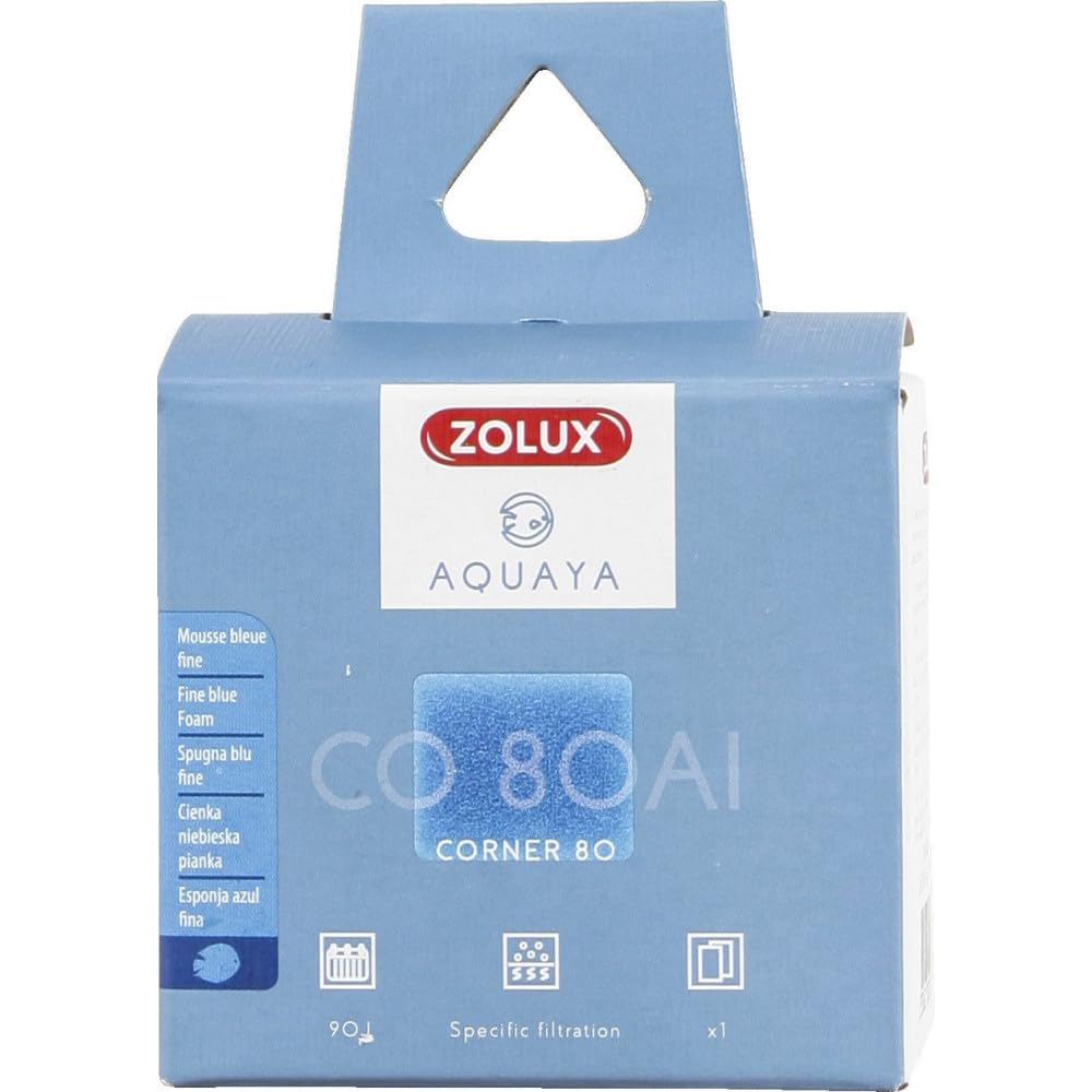 Zolux ZO-330251 Filter for Pump Corner 80 Al Foam Blue Fine Pack of 1