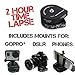 The Accessory Pro® Flow-Mow 2 Hour Timelapse compatible with all GoPro® / DSLR / Cell Phone with Tripod and Phone Mount