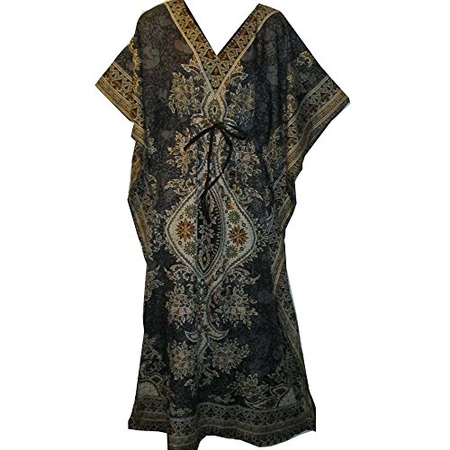 Hippie Boho Caftan Kaftan Kimono Sleeve Women Cocktail Maxi Dress Plus Size