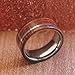 Hawaii Koa Wood Inlay Men's Tungsten Wedding Bands with Mirror Polished Tungsten Stripe 8mm Promise Rings for Couples Engagement Matching Rings, Holiday Birthday Gift for Boyfriend (9)