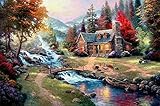 Diamond Painting Thomas Kinkade 12X16 inches 5D DIY Diamond Painting Full Round Drill Rhinestone Embroidery for Wall Decoration