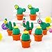 NUOLUX 10pcs Creative Cartoon Cactus Potted Pencil Eraser School Stationery (Random Color)