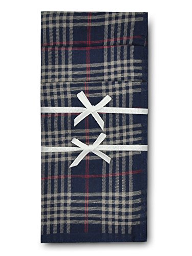 Selected Hanky 100% Cotton Men's Handkerchief 6 Piece Gift Set