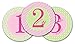 Pearhead First Year Monthly Milestone Photo Sharing Baby Belly Stickers, 1-12 Months, Pink