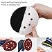 Coceca 100pcs Orbit Sander Sanding Discs 5-Inch 8-Hole Hook and Loop Sandpaper, 20pcs Each 40/60/80/150/240 Grits Sandpaper, Fit for Random Orbit Sander