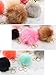 WILLBOND 12 Pieces Faux Fur Ball Pom Pom Keychain Fluffy Ball Key Chain with Key Ring for Handbag Bag Decoration, 8 cm, 10 cm, 14 cm