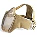Unigear Airsoft Half Face Masks Steel Mesh Mask with Goggles Set for Hunting, Paintball, Shooting (Tan)