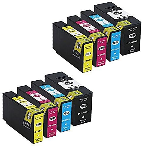 RIGHTINK 8Pack Compatible Ink Cartridge Replacement For Canon PGI-1200XL PGI1200XL High Yield (2 Black 2Cyan 2 Magenta 2 Yellow ) Compatible with MB2020