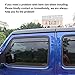 ALAVENTE Side Window in-Channel Deflectors Ventvisor Visors for Jeep Wrangler Unlimited JK 2007-2018 4 Door, Wind Rain Shade Visor Guard for 4-Door Jeep Wrangler JK 07-18 4Pcs (Not for JL)