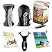 Zucchini Spaghetti Maker Complete Bundle - Best Spiraler Spiralizer with Peeler & Brush - Noddle Zoodler to Spiral Julienne & Fettuccine Pasta Hand Slicer - Low Carb/Keto/Paleo/Gluten Free CookBook