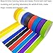 M-jump Multi Colored Masking Tape Painters Washi Tape - 10 Rolls Variety Set - 1in x 22yd Per set - Holiday Decorations Fun DIY Arts Supplies Kit for Little Kids, Toddlers & Adults