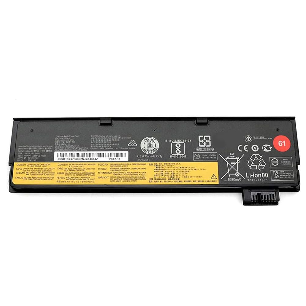 XITAIAN 11.4V 24Wh 2100mAh 01AV423 Replacement Laptop Battery for Lenovo ThinkPad A475 T470 T570 T480 T580 P51S P52S TP25 Series 61 4X50M08810 01AV422 01AV424 01AV452 SB10K97579 SB10K97580