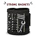 Magnetic wristband,CAMTOA Durable Multi-purpose Magnetic Wristband with Strong Magnets for Holding Screws Nails Drill Bits and Tools Handy While Working &The Best Tool Gift for DIY Handyman Men Women