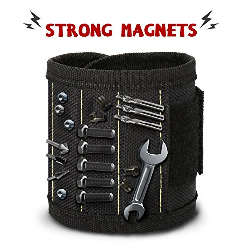 image for Magnetic wristband,CAMTOA Durable Multi-purpose Magnetic Wristband wit