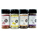 Simple Girl Gourmet Spice Set With Hot Pepper Blend - Sugar Free - Vegan and Diabetic Friendly - Carb Free - Gluten Free - MSG Free - Compatible With Most Diets