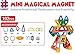 Magnetic Tiles Building Blocks 102 pcs with Wheels and Ferris Wheel Set For Kids, Educational Toys for Creativity and Learning - Mini Magical Magnet by Habest