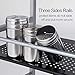 SINGAYE 4 Shelf Metal Rolling Utility Cart Storage Organizer Cart for Bathroom Kitchen Stainless Steel