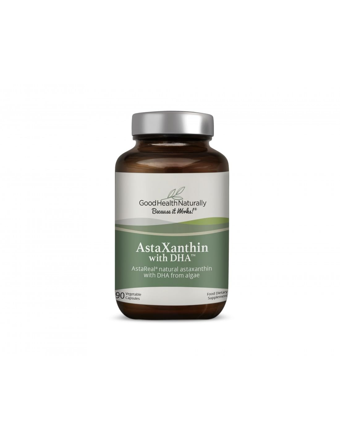 AstaXanthin with DHA - Antioxidant | 90 Vegetable Capsules - Good Health Naturally