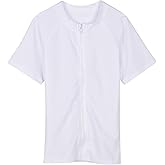 SwimZip UPF 50+ Short Sleeve Rash Guard for Boys' and Girls' - Baby, Toddler, Kids