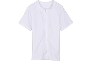 SwimZip UPF 50+ Short Sleeve Rash Guard for Boys' and Girls' - Baby, Toddler, Kids