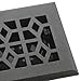 Accord AMFRPWM414 Floor Register with Marquis Design, 4-Inch x 14-Inch(Duct Opening Measurements), Cast Iron Pewter