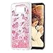 S8 Plus Case, Mavis's Diary Colorful Painting 3D Design Quicksand Cover Soft TPU Bumper Clear Case with Bling Glitter Shiny Diamonds Sparkle Flowing Liquid Stars for Samsung Galaxy S8 Plus, Unicorn
