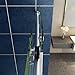 SUNNY SHOWER Sliding Shower Door 64 in. W x 72 in. H Frameless Shower Glass Door Glass Panel Shower Enclosure with 3/8 in. Clear Glass, Brushed Stainless Steel