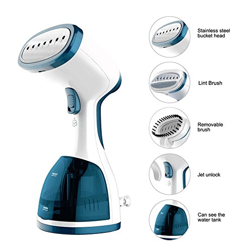 ANBANGLIN Travel Clothes Steamer- Top Handheld Steamer for Clothes -Fast Heat-up Portable Steamer - Best Fabric Steamer - Garment Steamer Handheld / 260ml Capacity Water Tank at Home & in Travel