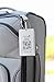 Dynotag® Web Enabled Smart Aluminum Convertible Luggage ID Tag + Braided Steel Loop, with DynoIQ™ & Lifetime Recovery Service (Cool Silver)
