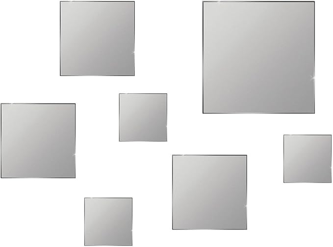 4 Specchi Adesivi Quadrati 20x20 Cm - Acrilico, Flessibili, Per Parete, Bagno, Soggiorno - Foto 7