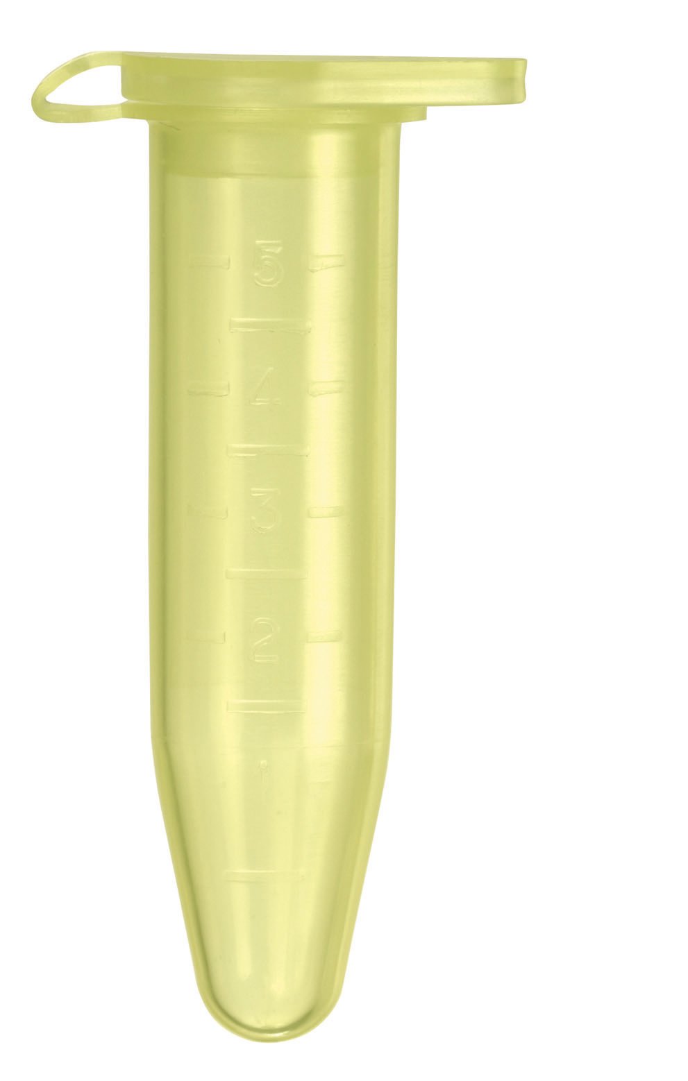 Camlab Plastics RTP/0310-Y Prep Tube Conical With Cap, 5 mL, Yellow (Pack of 250)