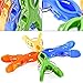 Attmu 12 Pack Beach Towel Clips Chair Clips Towel Holder in Fun Bright Colors - Stop The Towels from Blowing Away