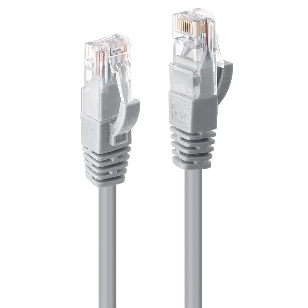 LINDY 30m Cat.6 U/UTP Ethernet Cable, Grey