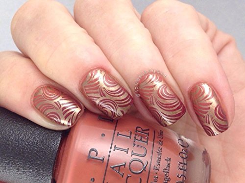 PUEEN Nail Art Stamping Plate - Visual Wonderland 01 - Theme Park Collection 125x65mm Unique Nailart Polish Stamping Manicure Image Plates Accessories Kit - BH000714