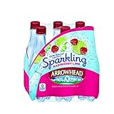 Arrowhead Sparkling Mountain Spring Water, Raspberry Lime, 16.9 oz, 6 pk