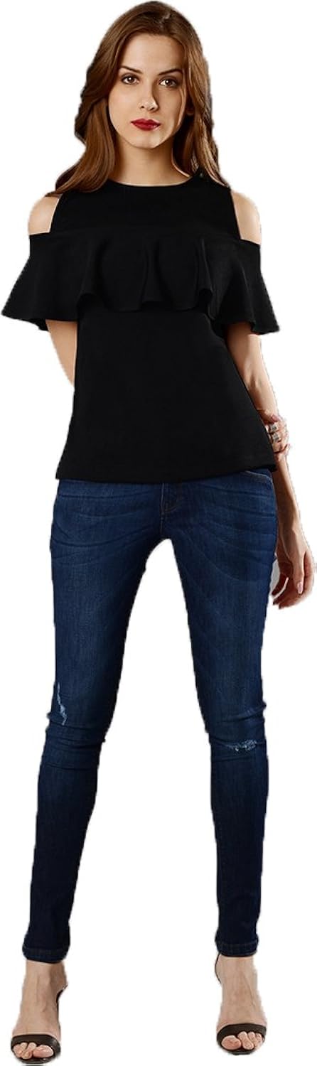 j b fashion women's plain regular fit top